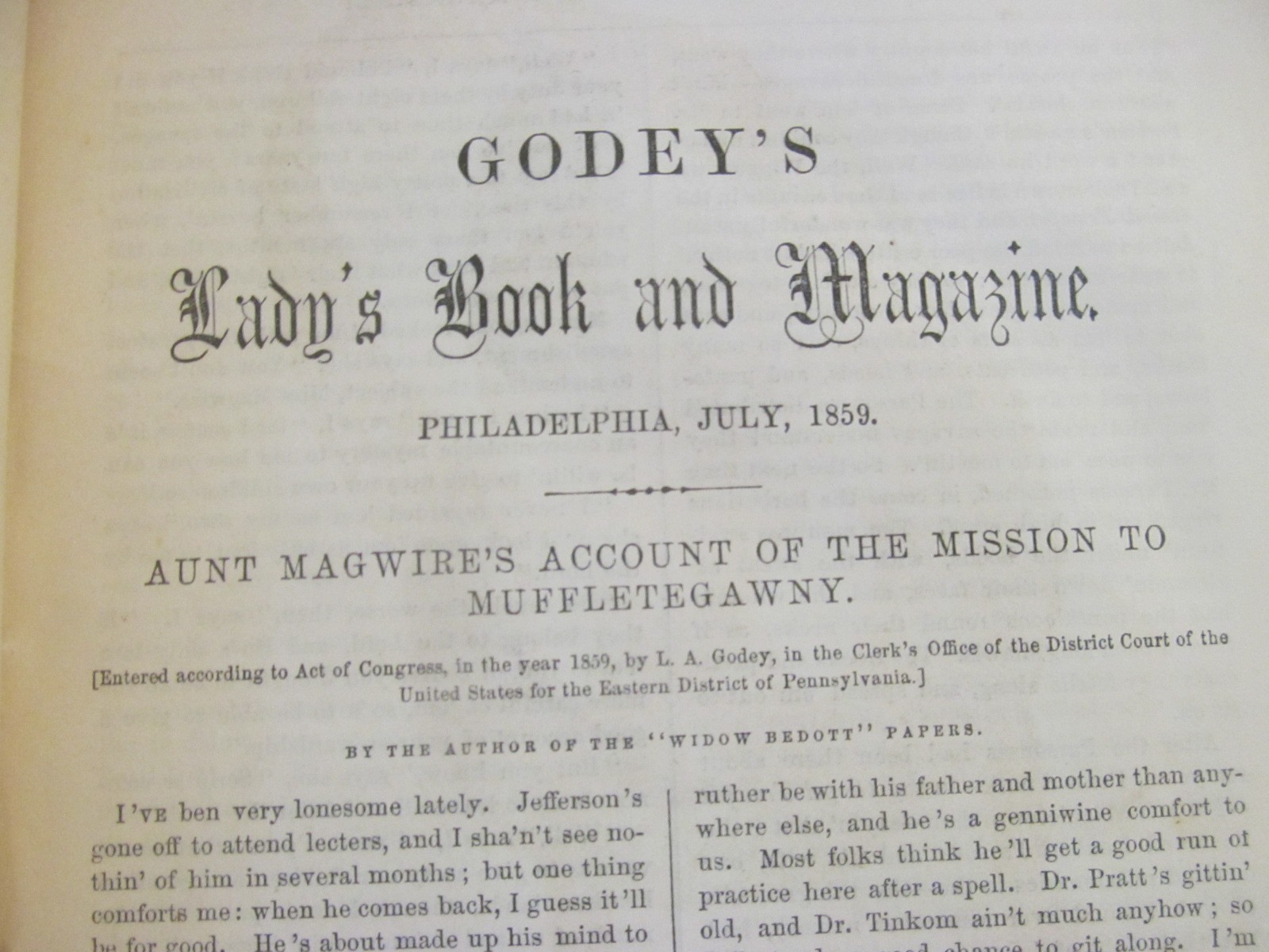 c1859 GODEYS LADYS BOOKS~2 Volumes Full Year~Antique Hand Tinted Fashion Prints