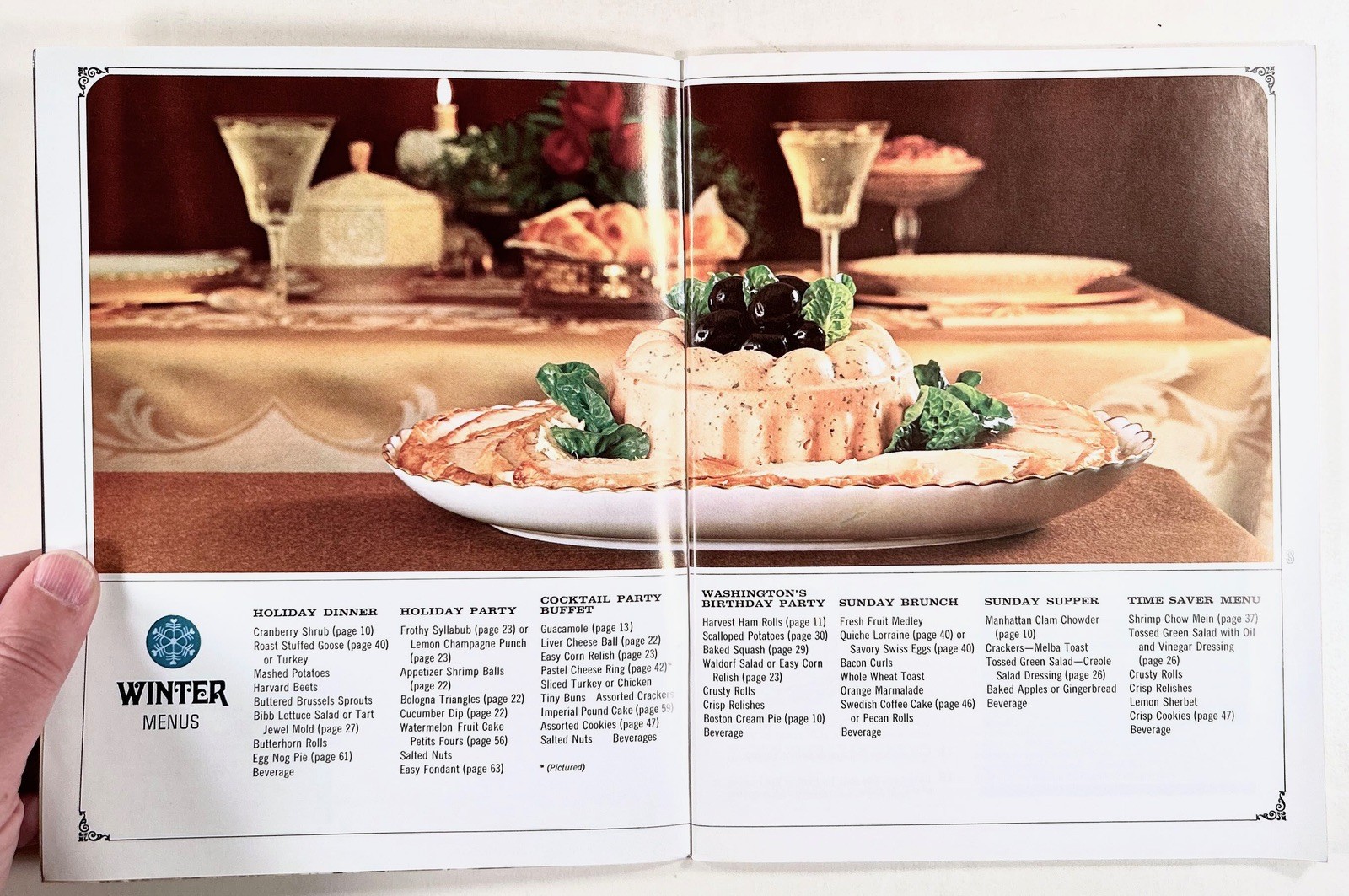 1967 FESTIVE FOODS FOR FAMILY FUN cookbook Wisconsin Gas Company MID-CENTURY