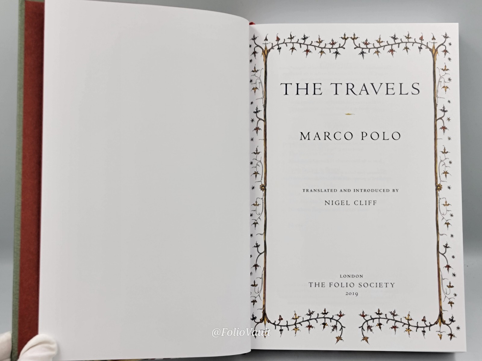 The Travels of Marco Polo – Nigel Cliff – Folio Society – 2019 1st edition – VGC