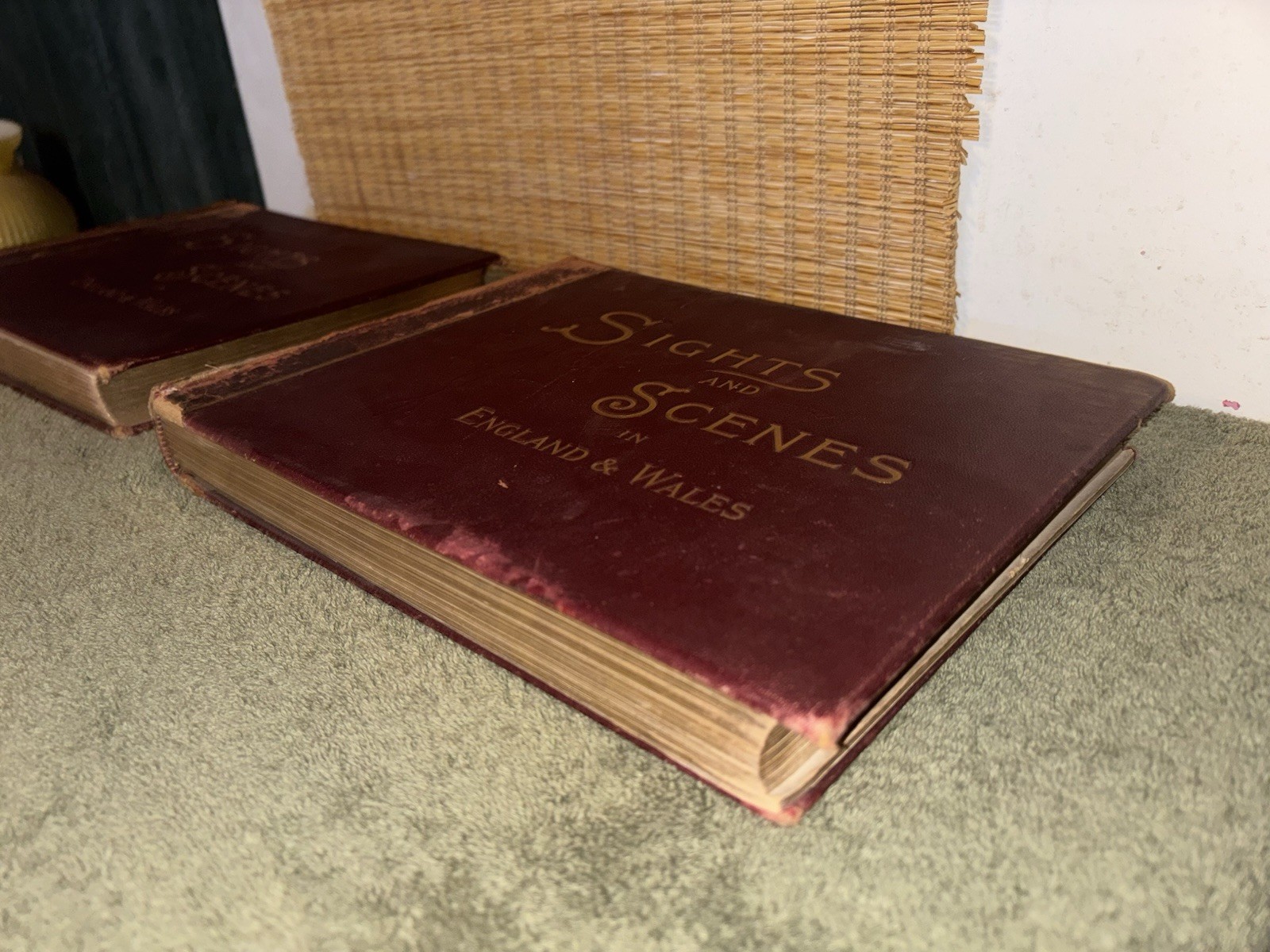 Antique 1895 Book Set: Sights and Scenes in England & Wales (Volumes I & II)
