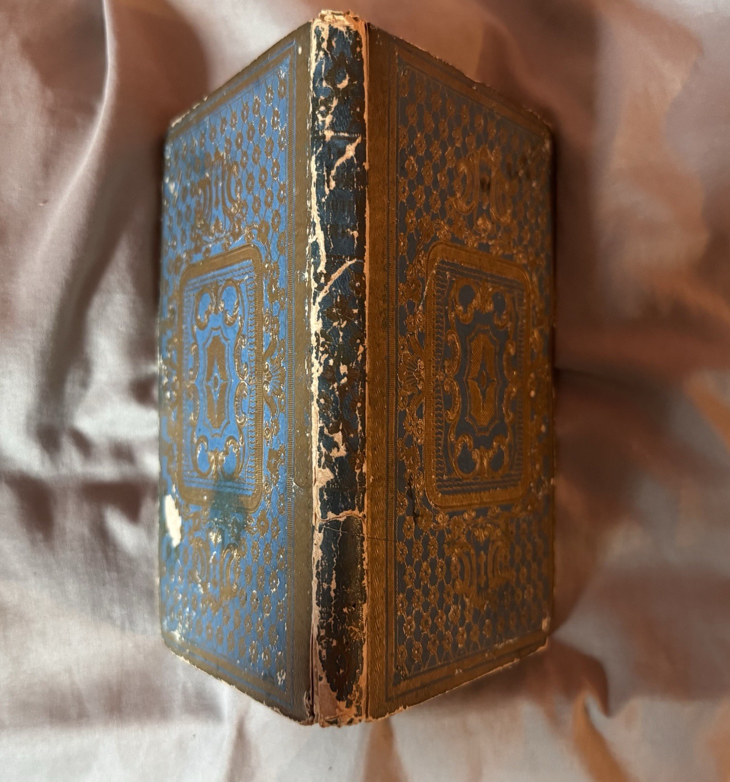 French Cartonnage 1858 Les Bienfaits Portent Bonheur