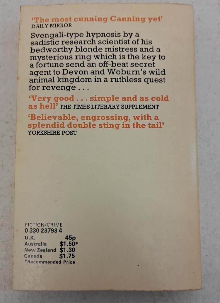 Vintage 1973 Thriller, Victor Canning, Firecrest #2.5.37