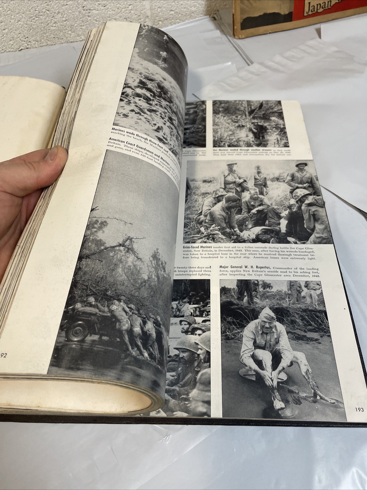1946 Collier’s Photographic History Of World War II WW2 Hardback Book Vtg Pics