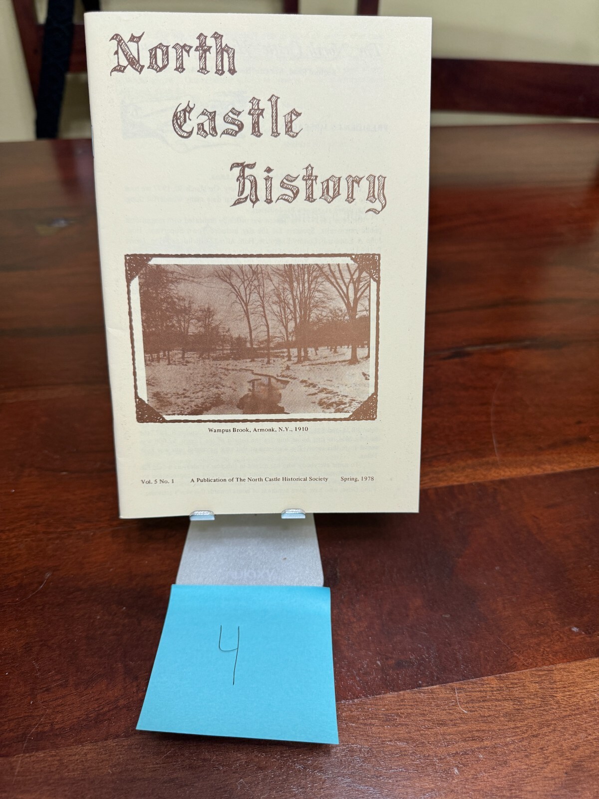 NORTH CASTLE NEW YORK (NY) HISTORY VOLUME 5 #1 SPRING 1978