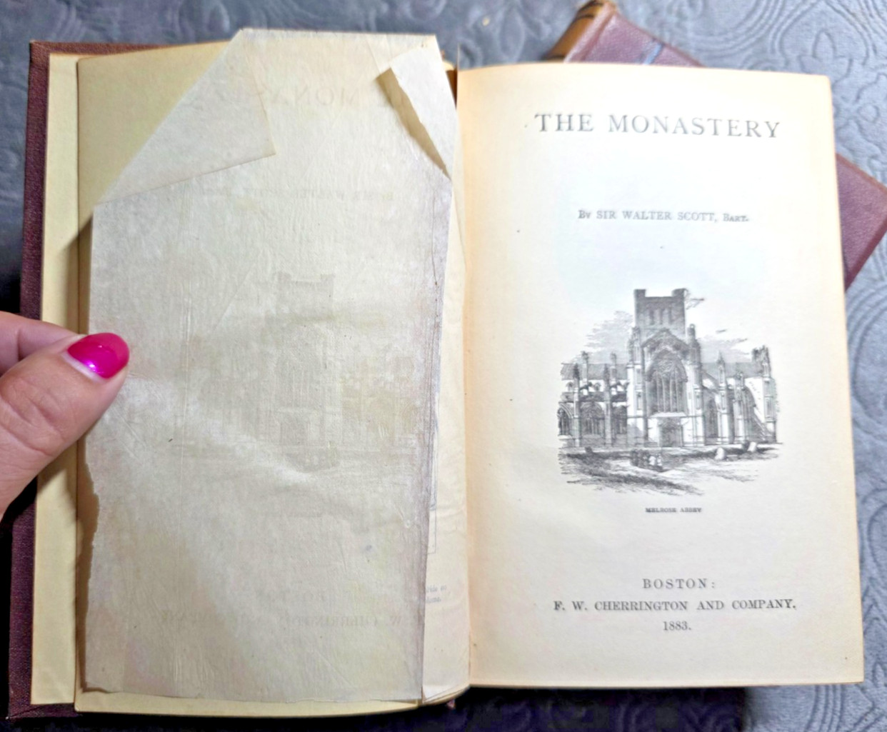 Sir Walter Scott 1883 Subscription Edition 2‑Vol SET Monastery & Bride of Lammer