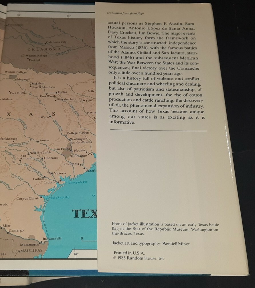Texas A Historical Novel by James A. Michener Book Club Edition 2 Volume Set