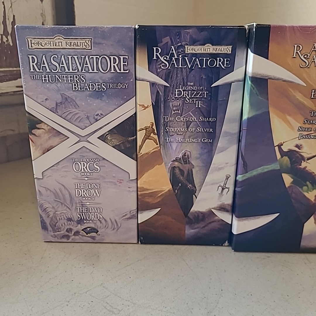 Legends of Drizzt 1 2 4-7 8-13 Salvatore Forgotten Realms Crystal Sojourn Silver