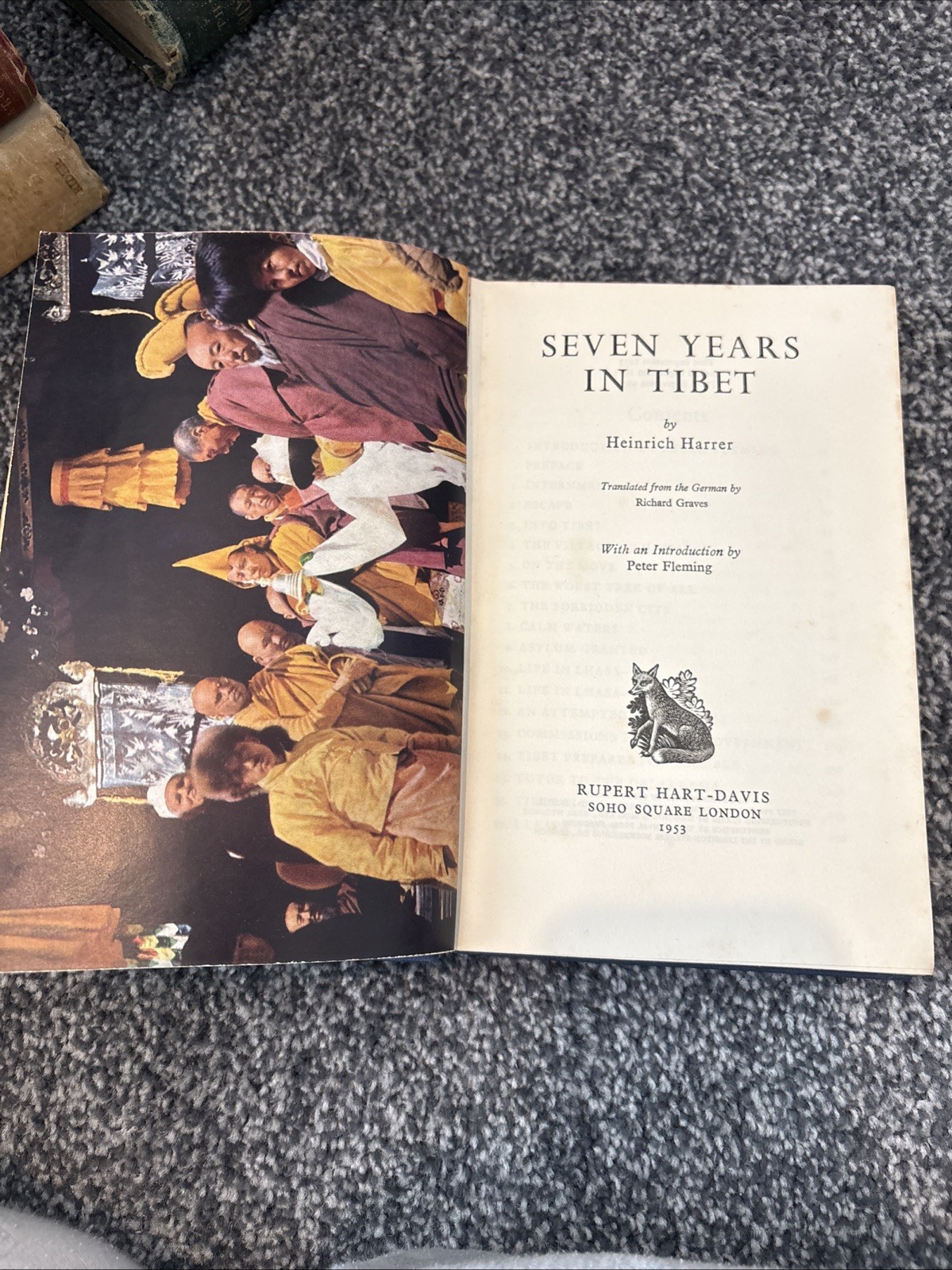SEVEN YEARS IN TIBET – HEINRICH HARRER – RUPERT HART-DAVIS – 1953/1st ed 3rd imp