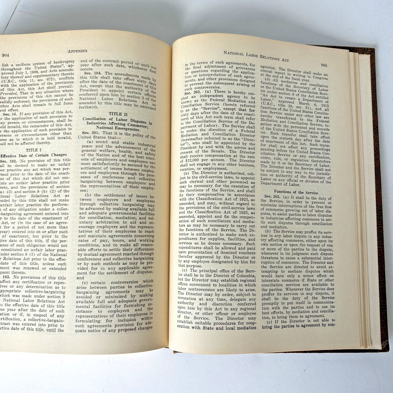 Labor Law and Legislation Hardcover Book By Stephen J. Mueller 1949 1st Edition