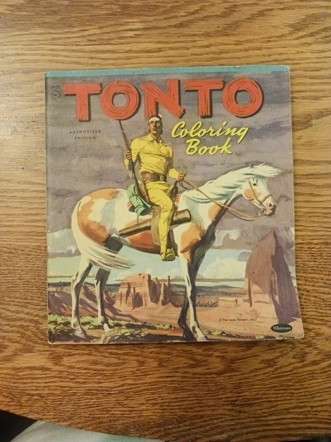 Tonto Coloring Book 1957. Whitman Publishing. Some Use, Good Cond. Overall. Rare