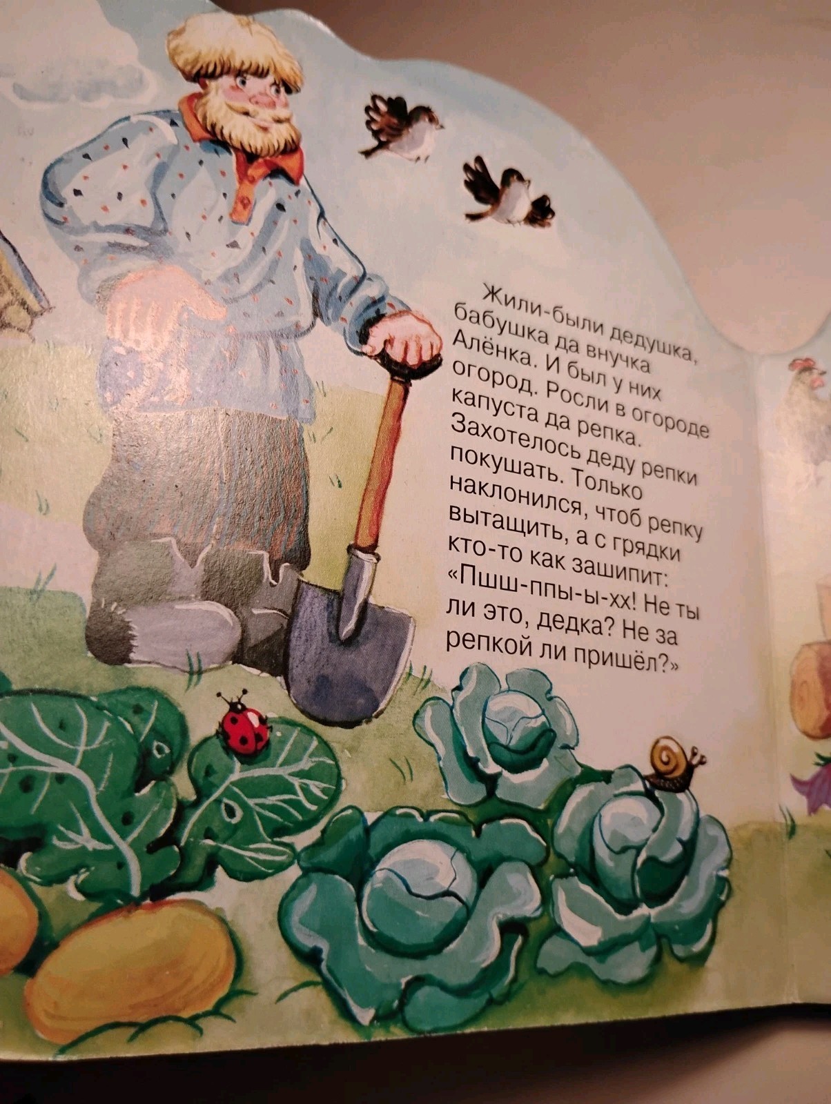 PYKH Belarusian Folk Tale Die-Cut Board Book Russian Children’s Book Kuznetsova