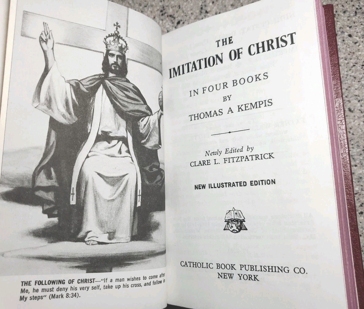 Pocket Book of Hours, Cloth Bound. HC And Immitation of Christ By Kempis