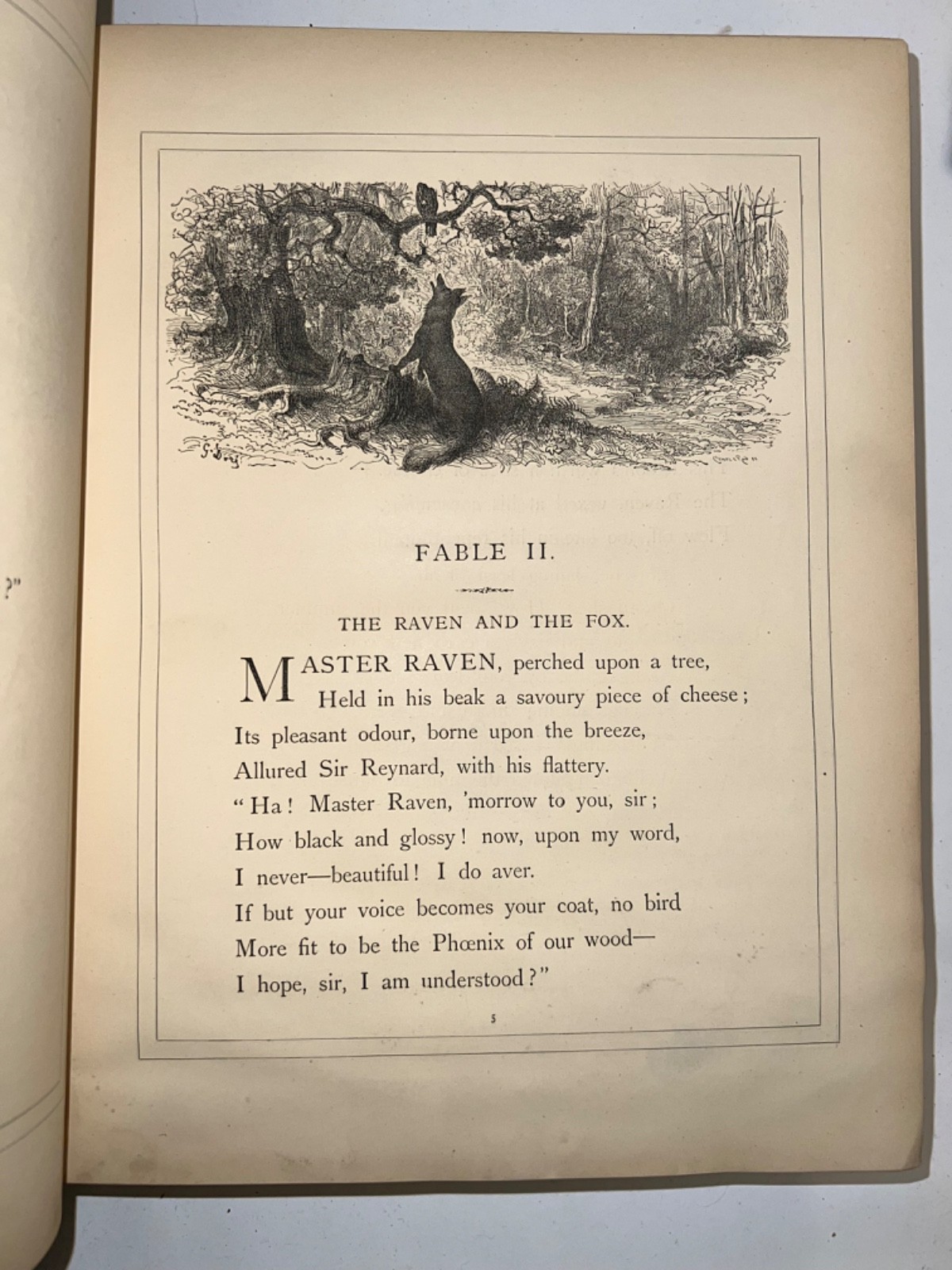 GUSTAVE DORÉ illustrated THE FABLES OF LA FONTAINE, ca. 1870, English transl.