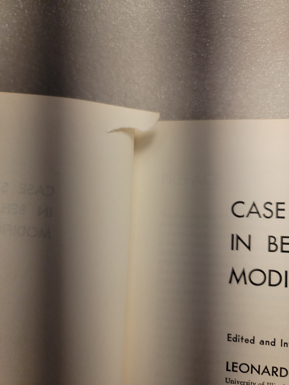 Case Studies in Behavior Modification by Ullmann & Krasner 1965 HCDJ Psychology