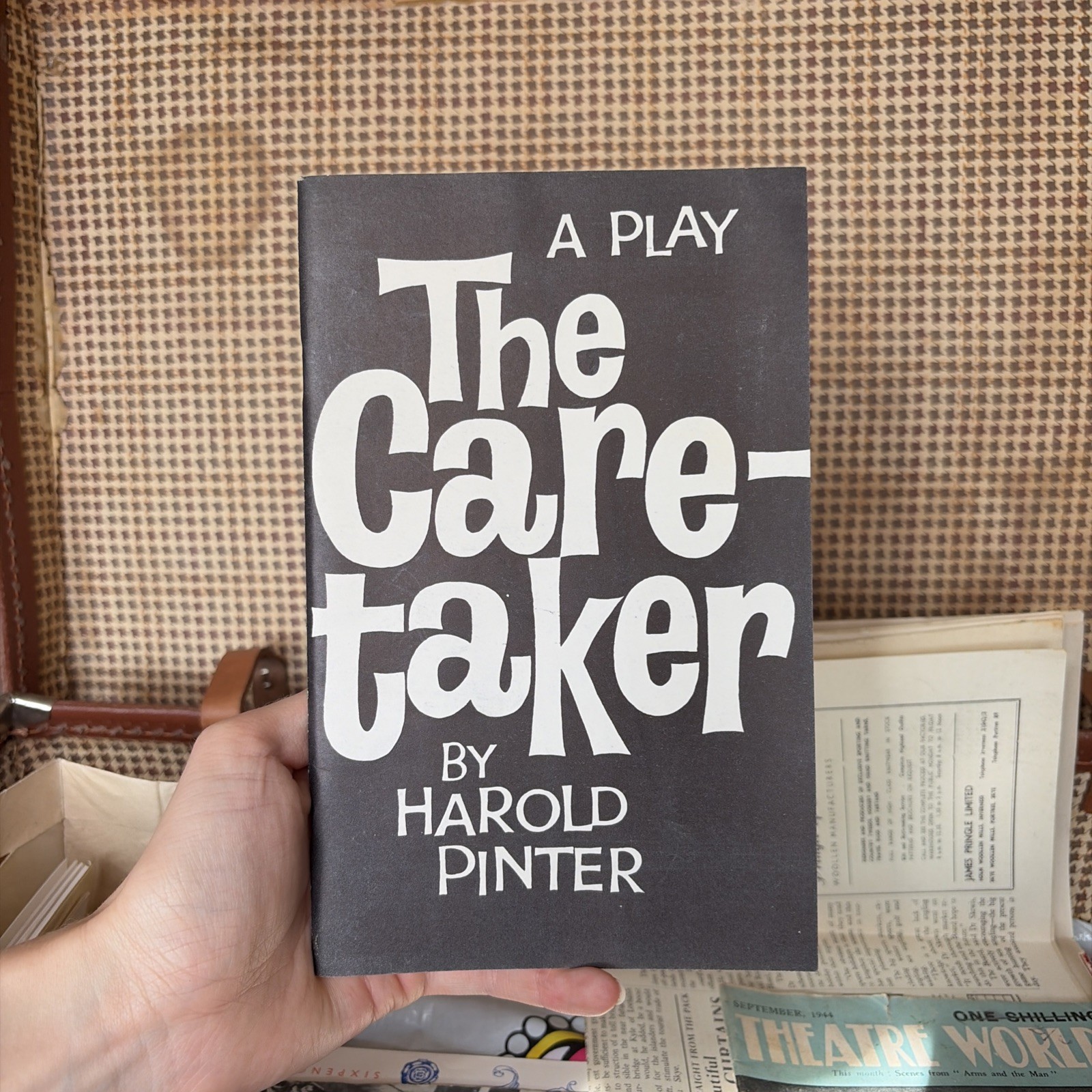 First edition Vintage “The Caretaker” Harold Pinter, Encore Publishing 1960