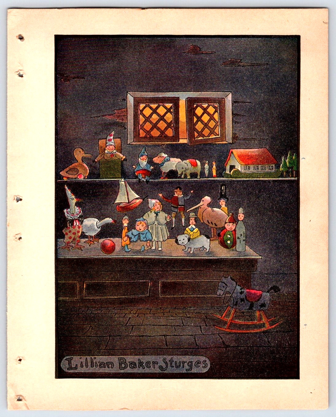 Ephemera | Original Illustrated Page From “The Runaway Toys” Circa 1934
