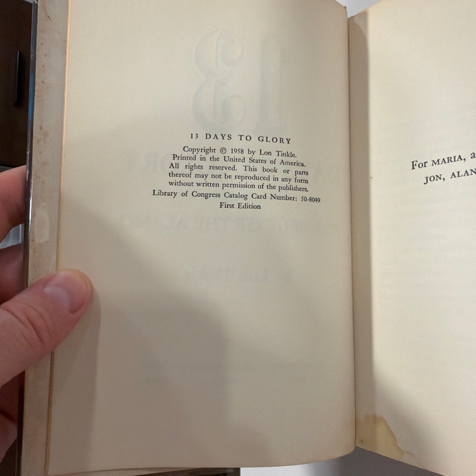 13 Days to Glory The Siege of Alamo Lon Tinkle Signed Inscribed 1st Edition
