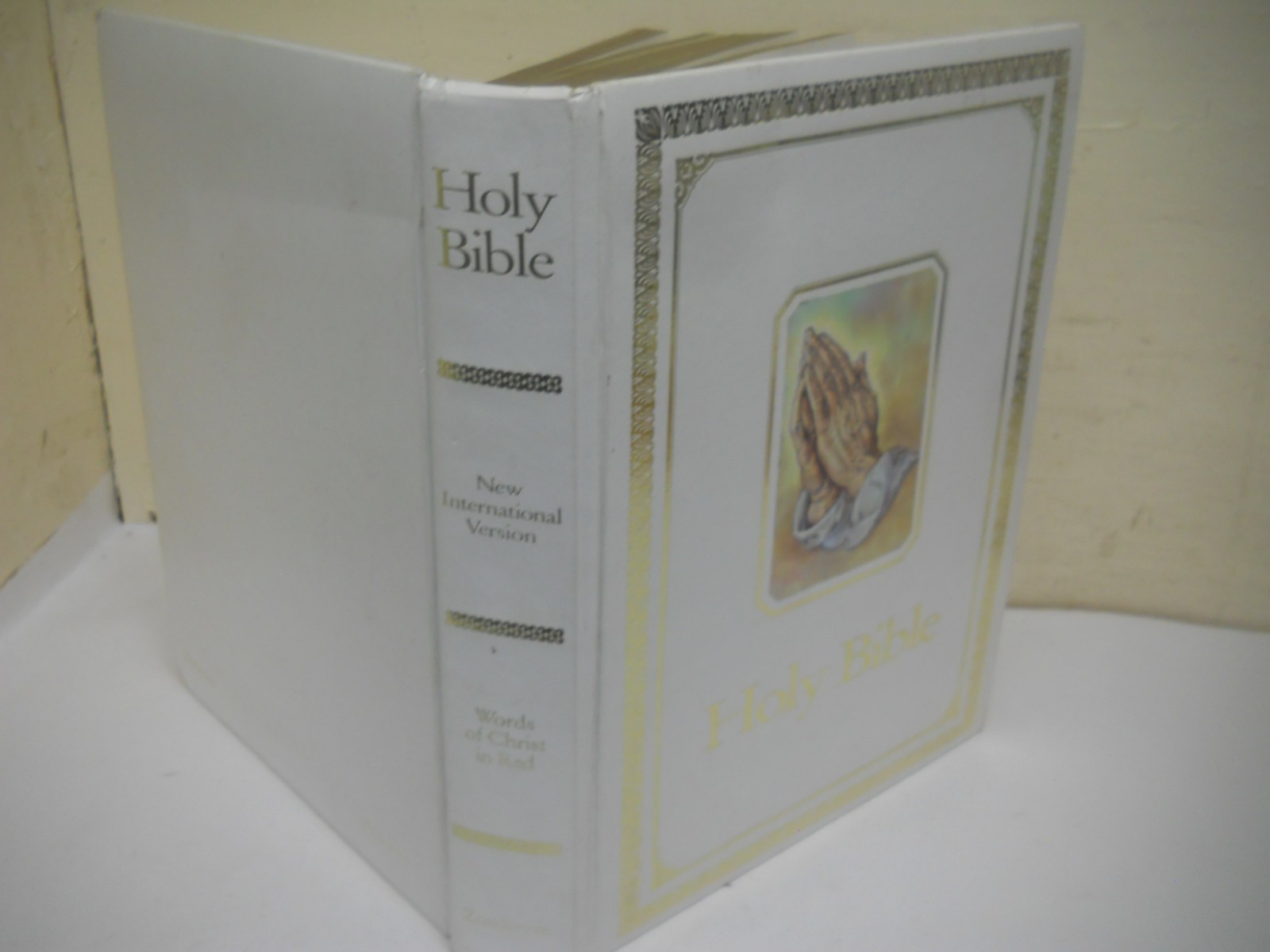 1994 Zondervan Holy Bible HC w Faux Leather Boards NIV ~ All Gilt Edges, Used