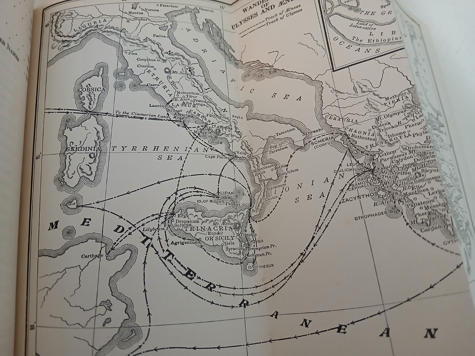 The Odyssey of Homer Translated by George Palmer 1921 Riverside Press Map Intact
