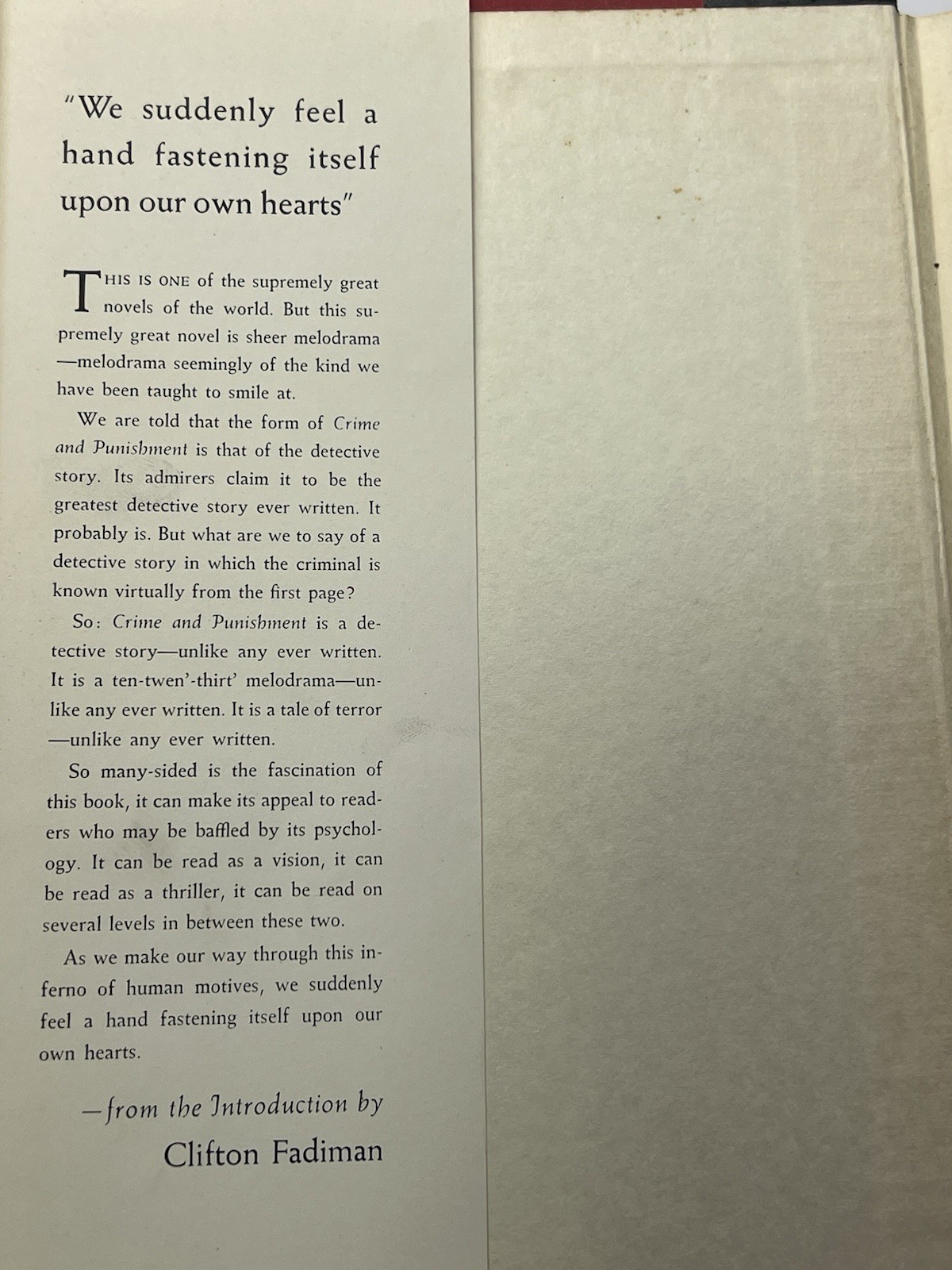 CRIME AND PUNISHMENT Fyodor Dostoevsky 1956 Random House Illustrated