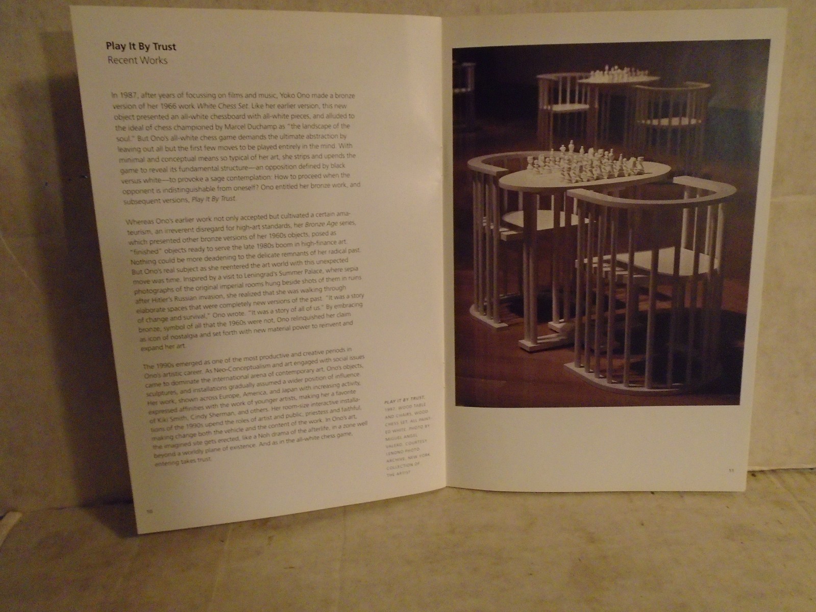 Yoko Ono Japan Society Gallery Exhibition catalog. 2000/01. Yes Yoko Ono