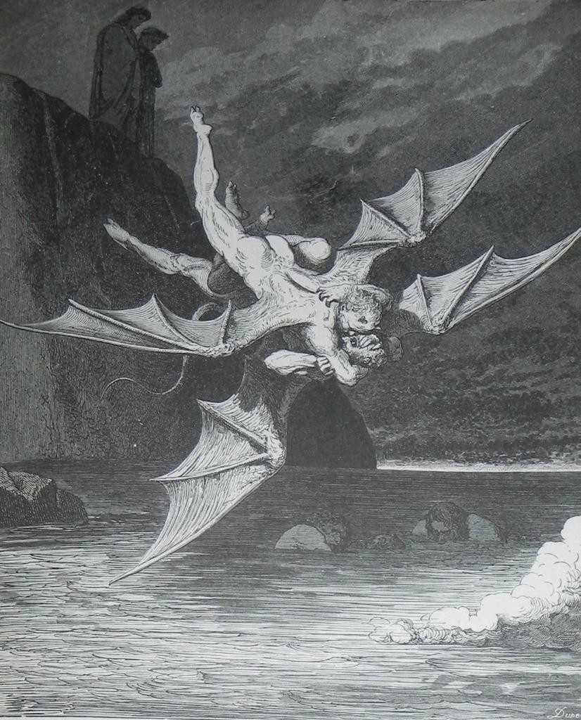 Huge Dante’s Inferno 1880’s 75 illustrations by Gustave Dore Plates!!!