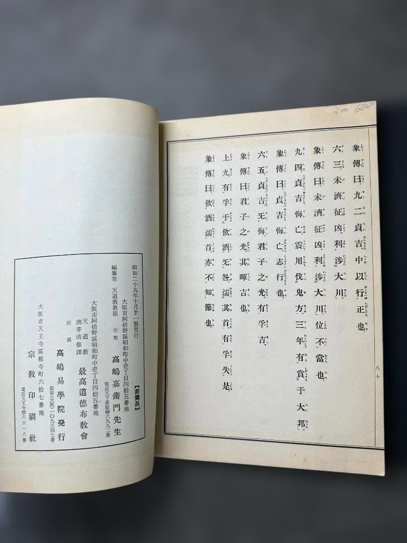 Japanese Woodblock Printed Book I Ching Translation And Reading Confucian 2v
