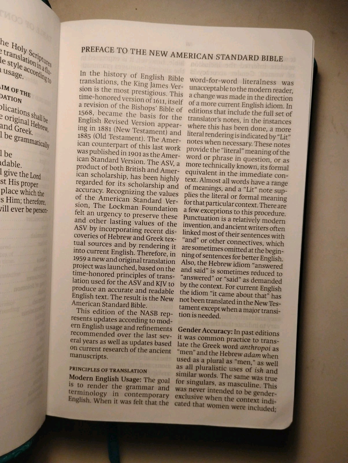 NASB 2020 Large Print Personal Size Reference Bible LeatherTouch Gilt Edges