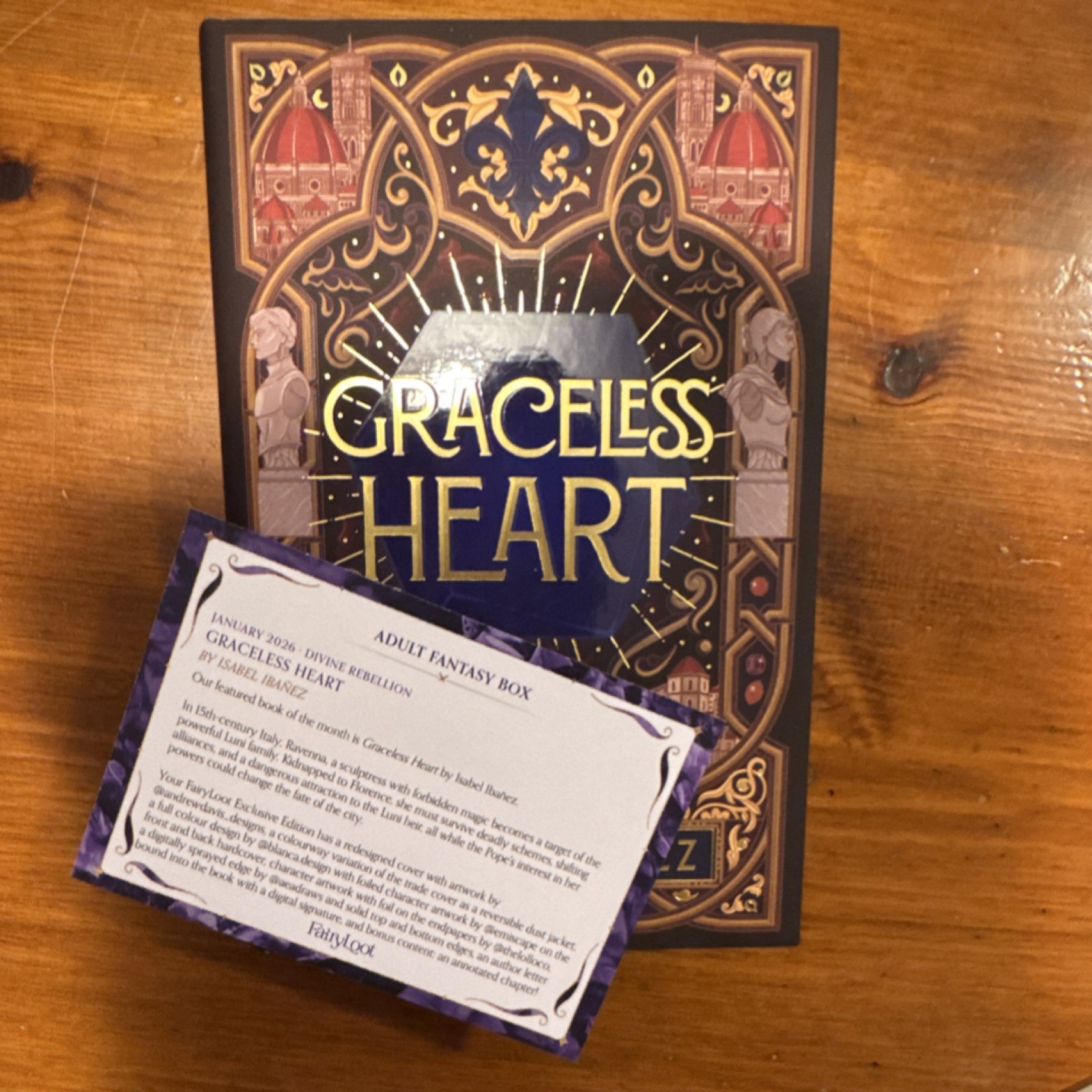 Isabel Ibañez Graceless Heart FairyLoot Exclusive Sprayed Edges