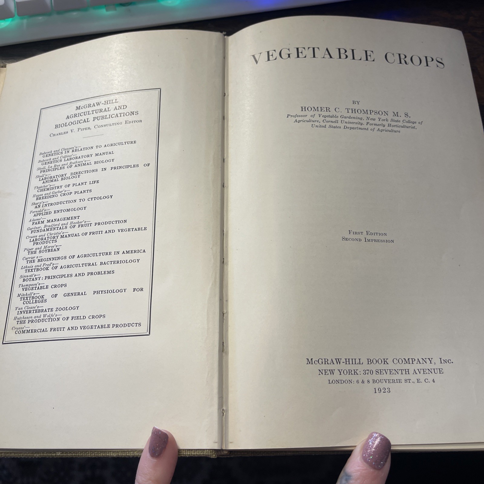 Antique 1916-1929 Agriculture Lot (3) – Orange Judd, Lippincott, McGraw-Hill