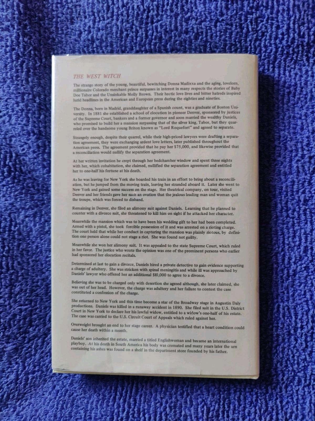 Donna Madixxa Goes West by Forbes Parkhill – Inscribed 1st Edition – 1968