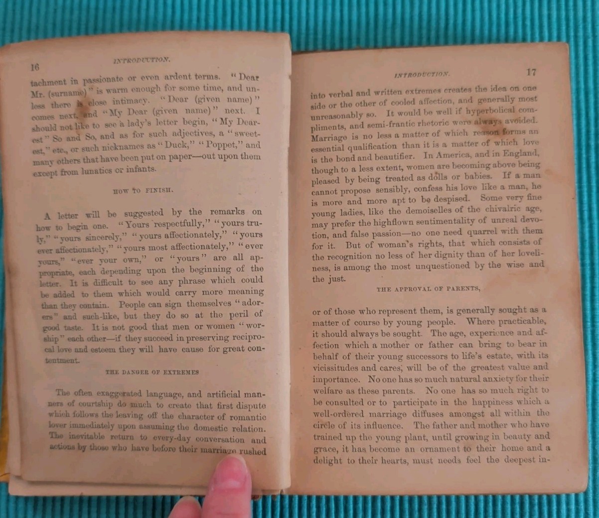 Antique 1867 North’s Book of Love Letters Courtship Marriage Ingoldsby North