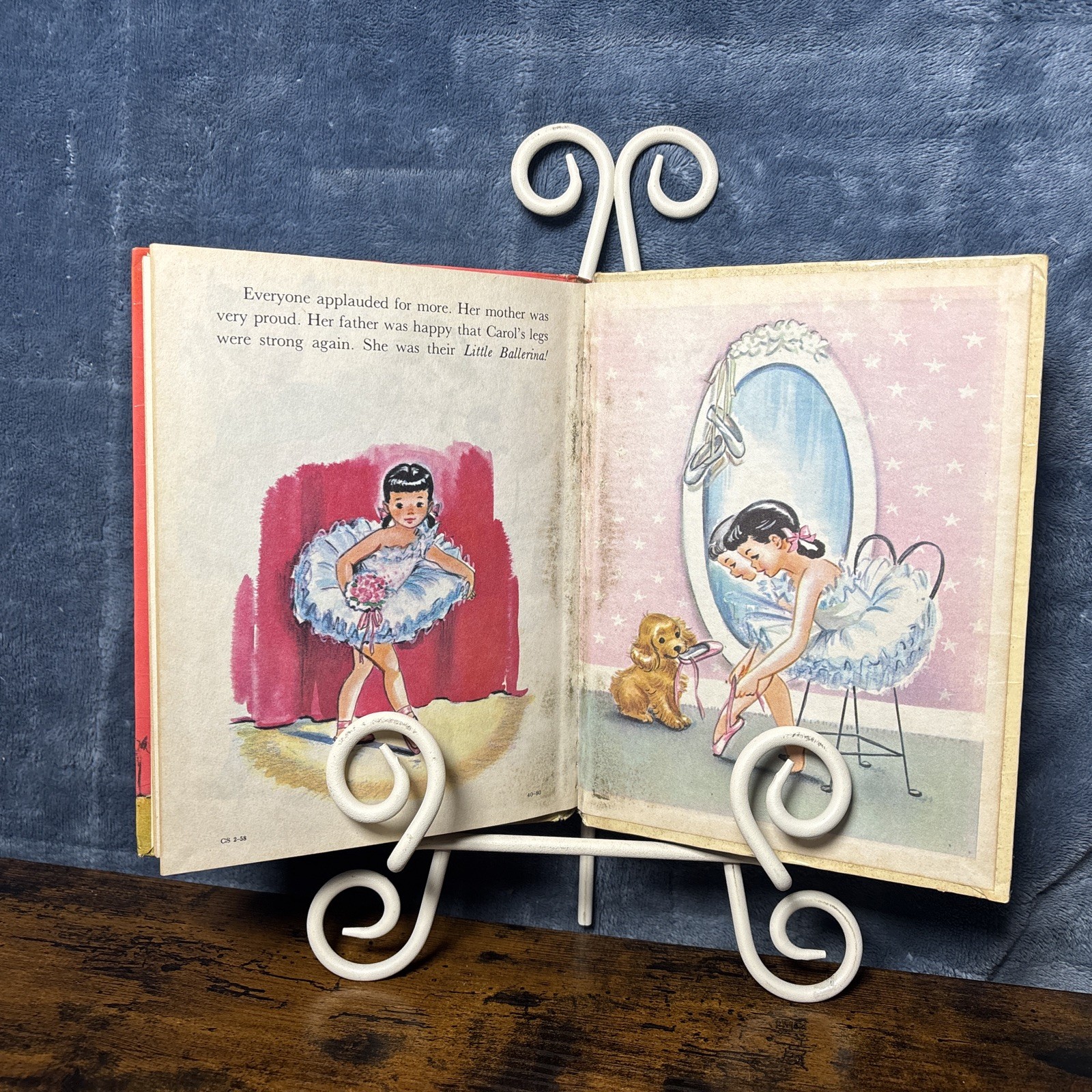 LITTLE BALLERINA Rand McNally ELF Book Vintage 1958 HARDCOVER By DOROTHY GRIDER