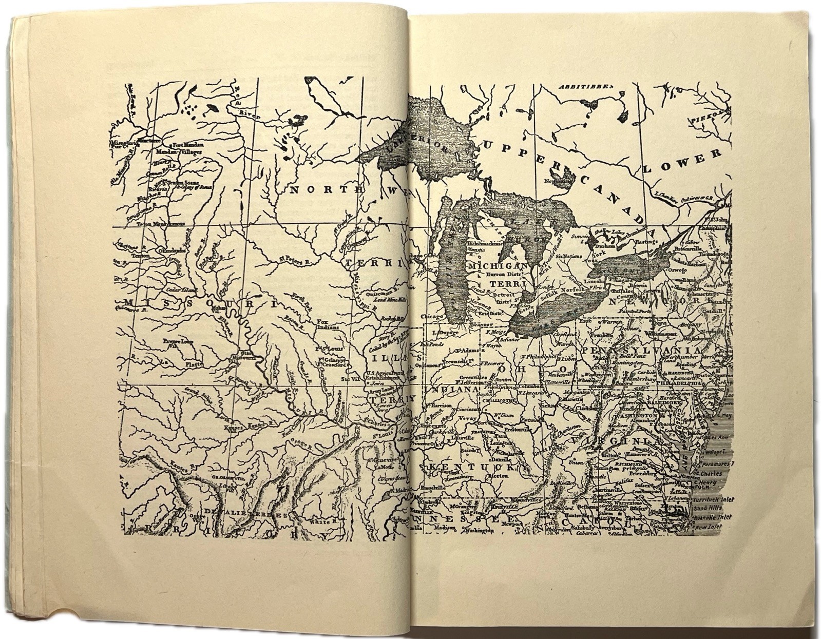 1951 NUTTALLS TRAVELS OLD NORTHWEST 1810 DIARY CHRONICA BOTANICA SIGNED MAP OHIO