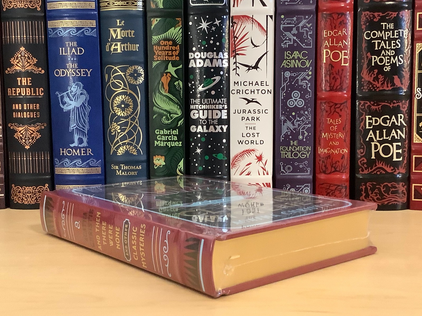 And Then There Were None & Other Classic Mysteries by Agatha Christie – leather