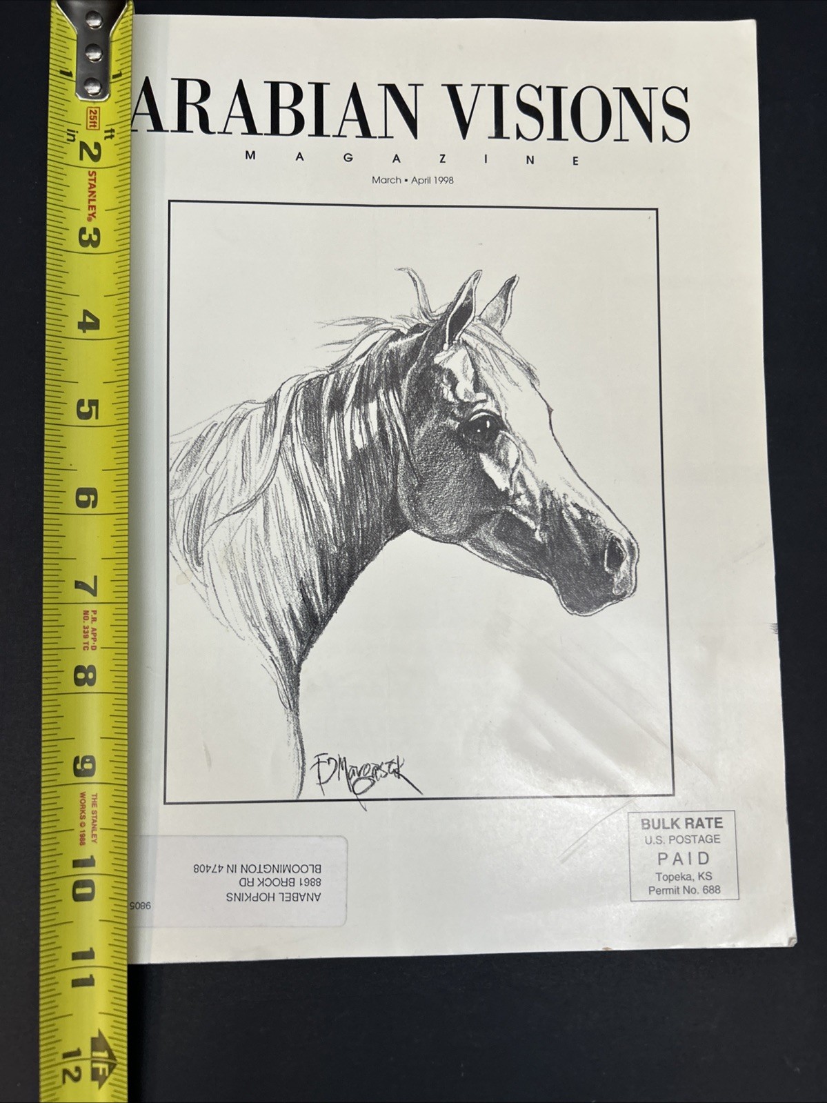 Arabian Visions Magazine Horse March – April 1998 Vintage