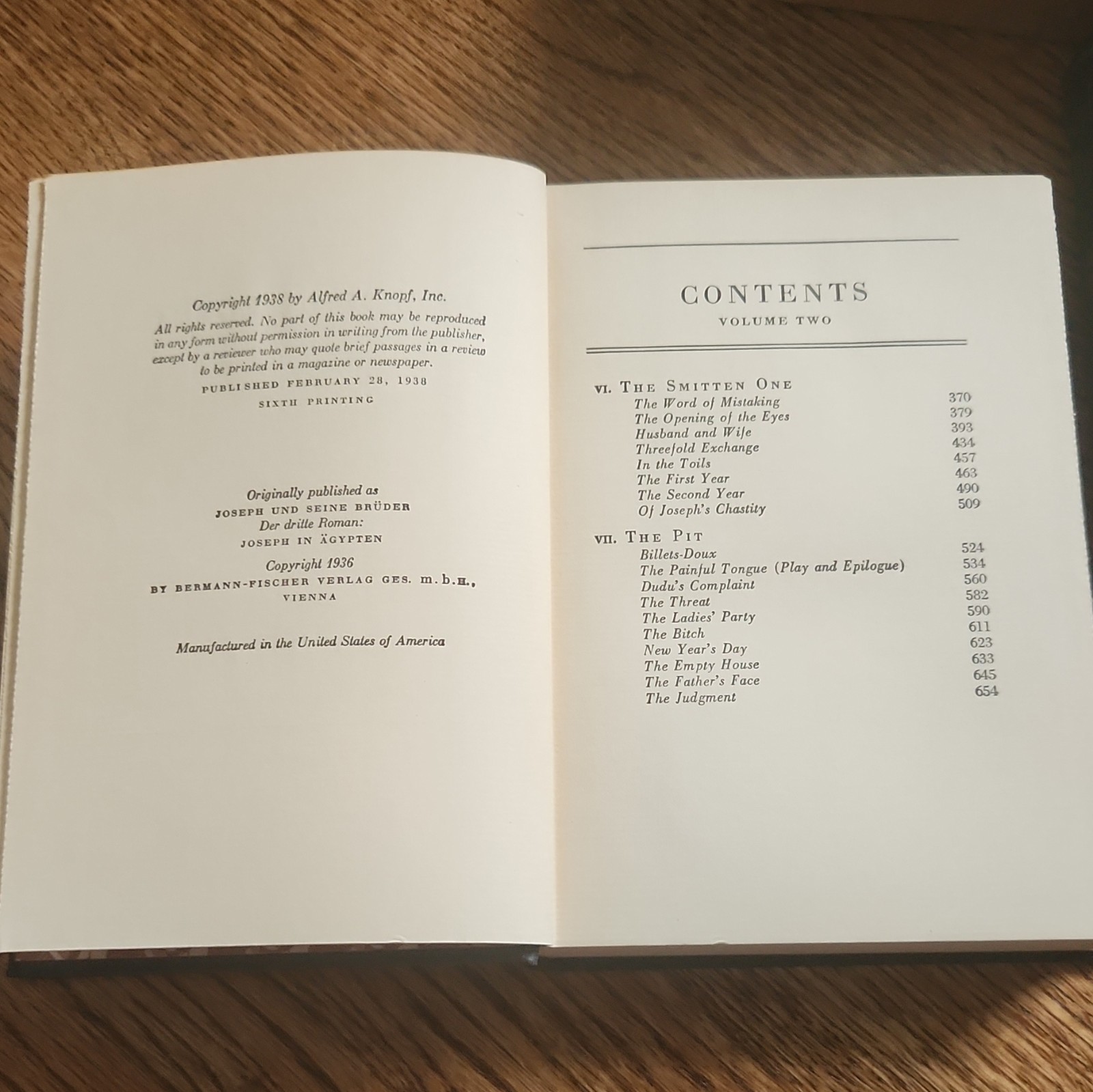 Joseph In Egypt Thomas Mann 2 Volume Set Hardcover 1938 Box Set Knopf