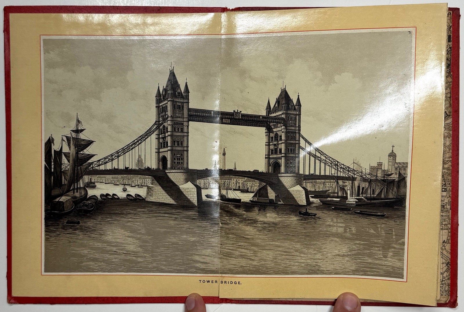 1895 ROYAL ALBUM LONDON VIEWS NEW MAP INDEX TOWER BRIDGE PHOTO LITHOGRAPHS ALBUM