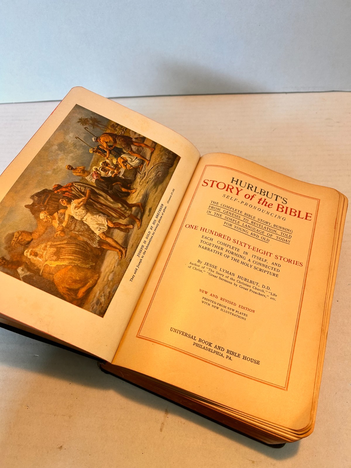 Hurlbut’s Story of the Bible 1932 Edition, Faux Leather, Illustrated