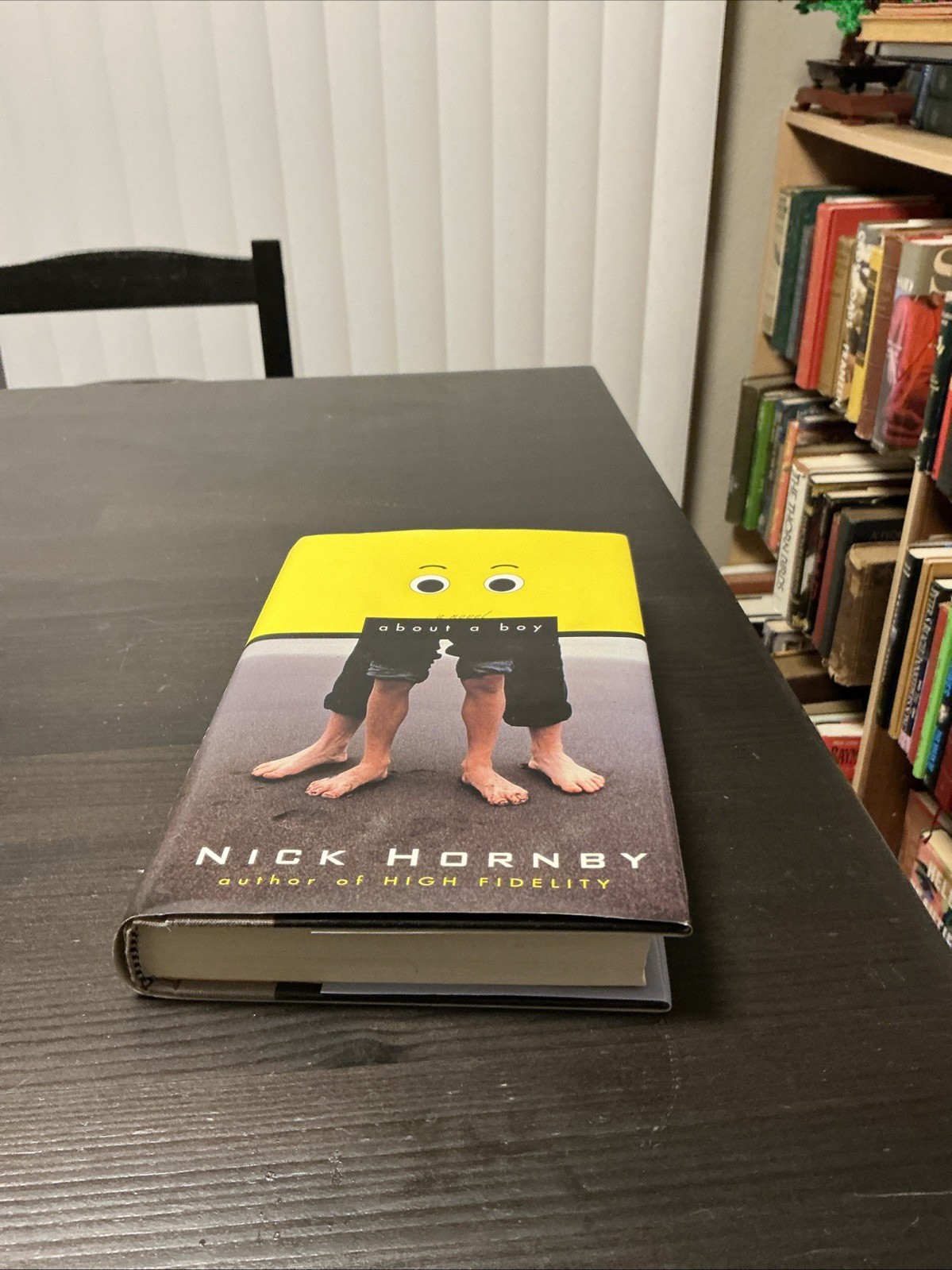 SIGNED 1ST US EDITION/ 1ST PRINT Nick Hornby ABOUT A BOY -HCDJ VG Inscribed