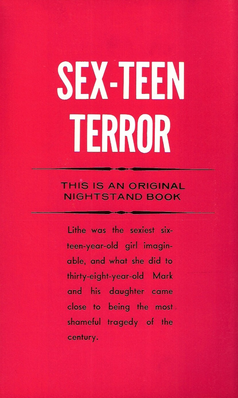 Adults Only ‘Sex-Teen Terror’ by Bellmore VF PBO 1968 art cover by Cannizarro
