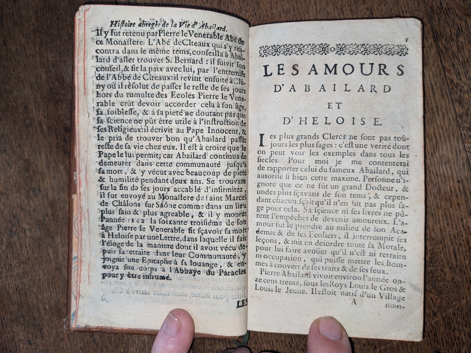 old book-New collection on Abaillard and Héloise – 1725