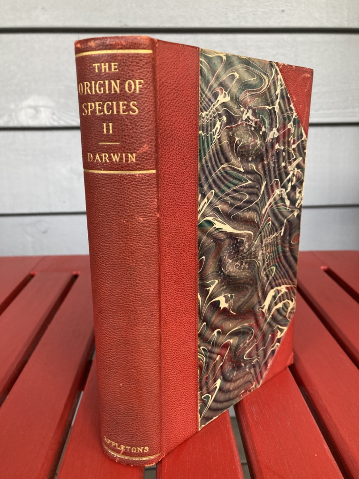 Charles Darwin 1896 Origin of Species Vol II Luxury Edition Antique