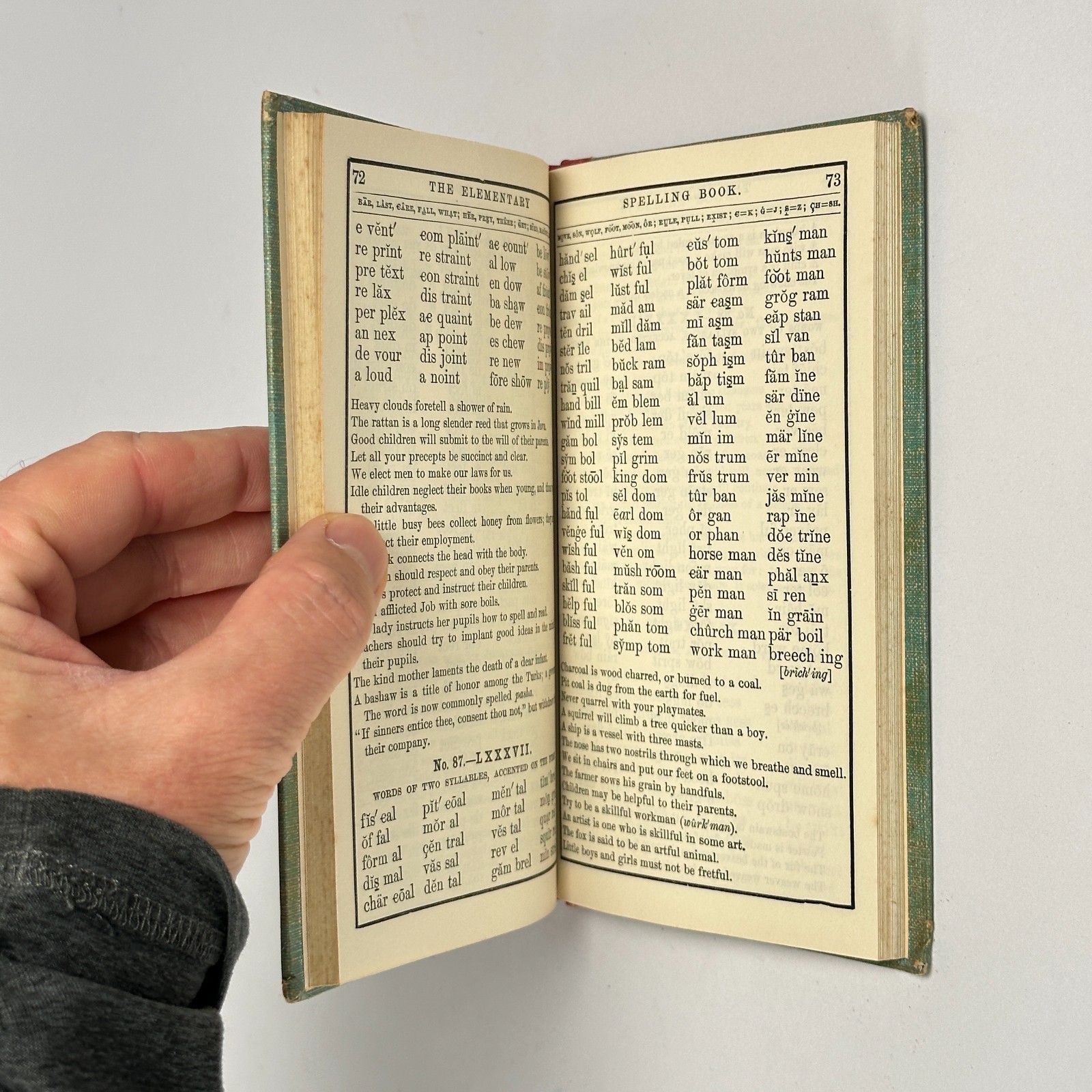 ca. 1940 Webster’s “Elementary Spelling Book” Blue-Back Speller (Hardcover)