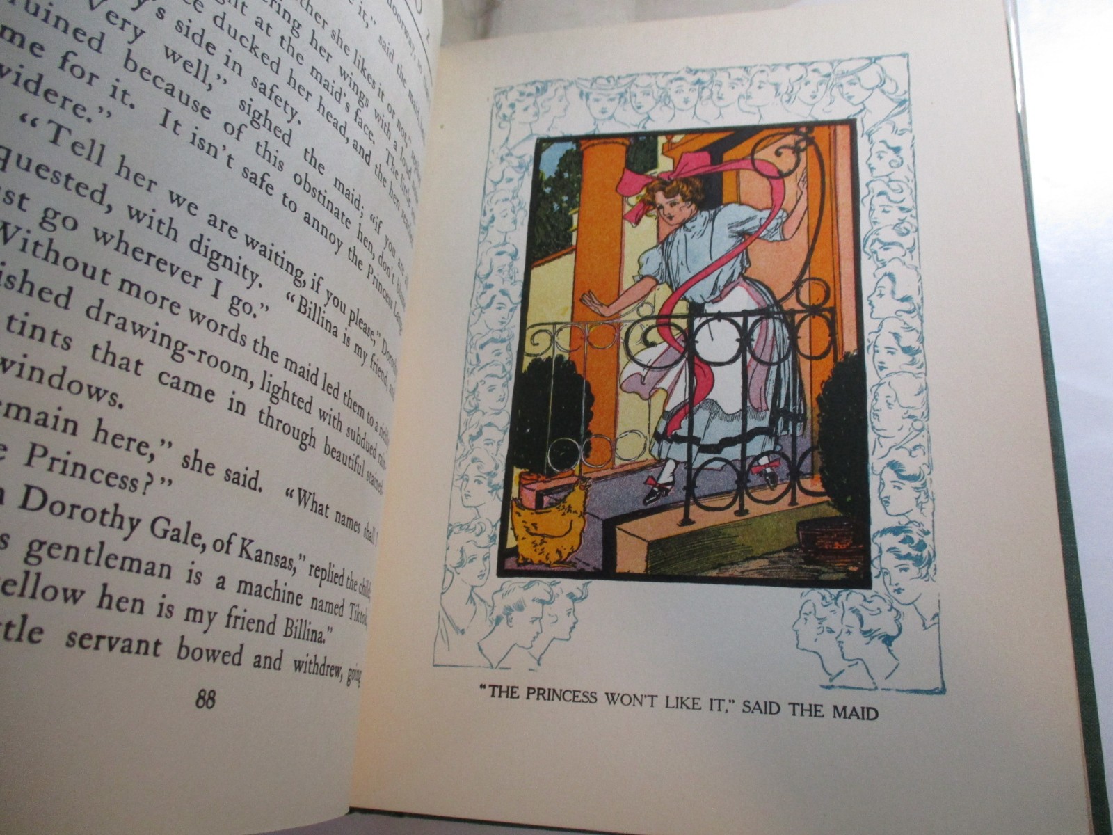 Ozma of Oz, L Frank Baum, Reilly & Lee, Color Art, DJ, 1920s Edition