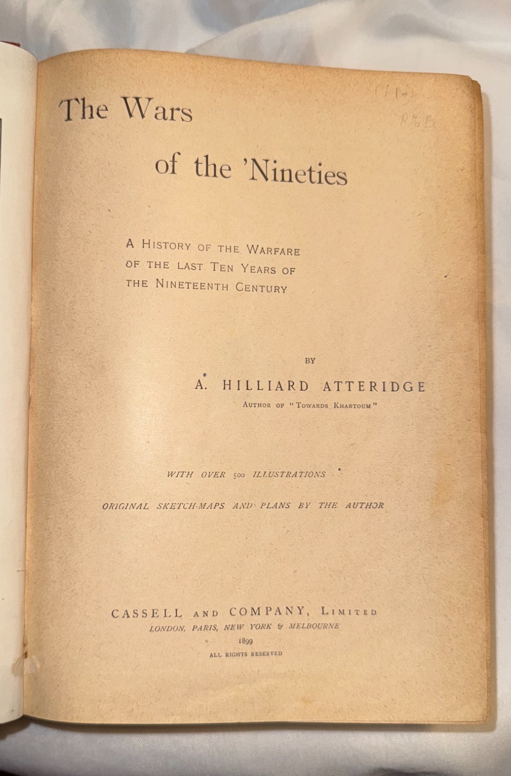 The Wars of the ‘Nineties: A History of the Warfare in the 19th C.