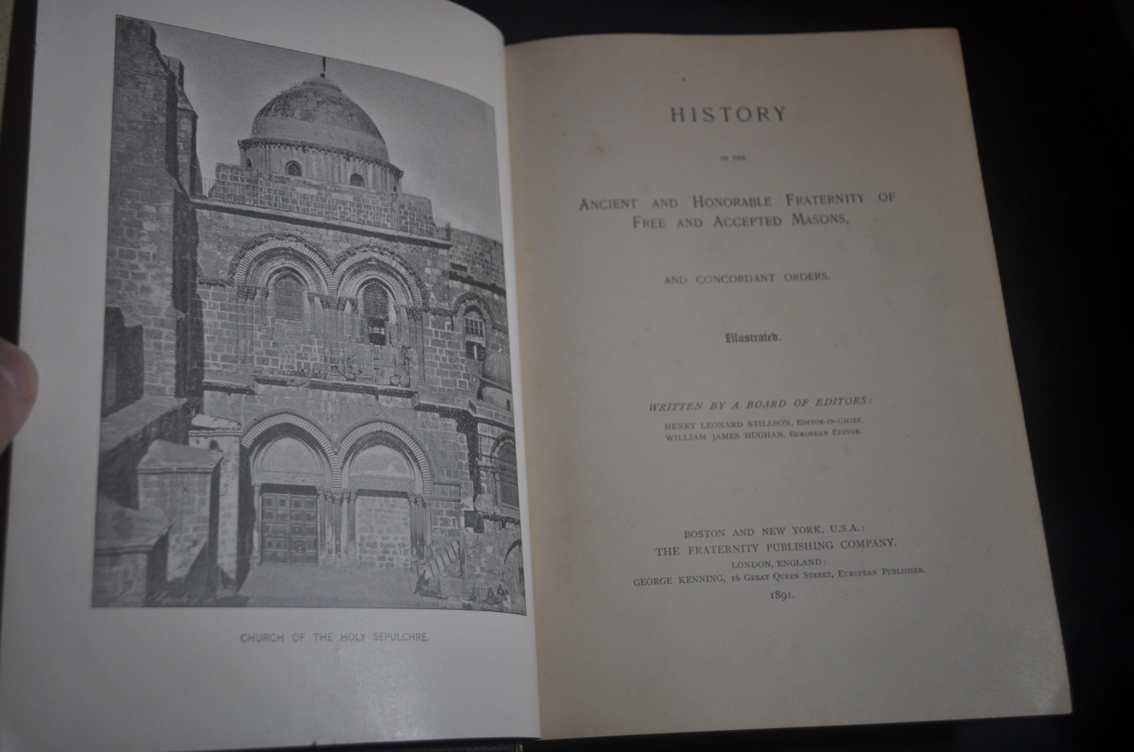 1891 History of the Ancient & Honorable Fraternity of Free & Accepted Masons