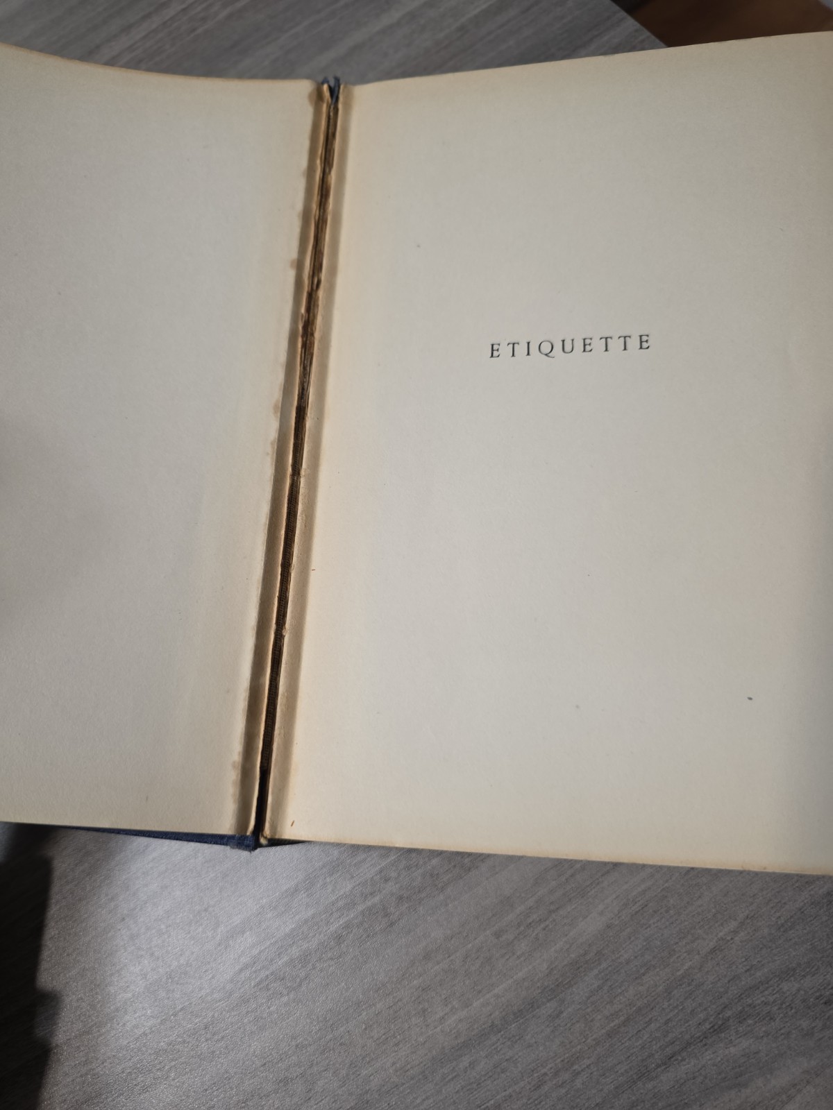 Vintage Etiquette Book by Emily Post (1937 edition hardcover)