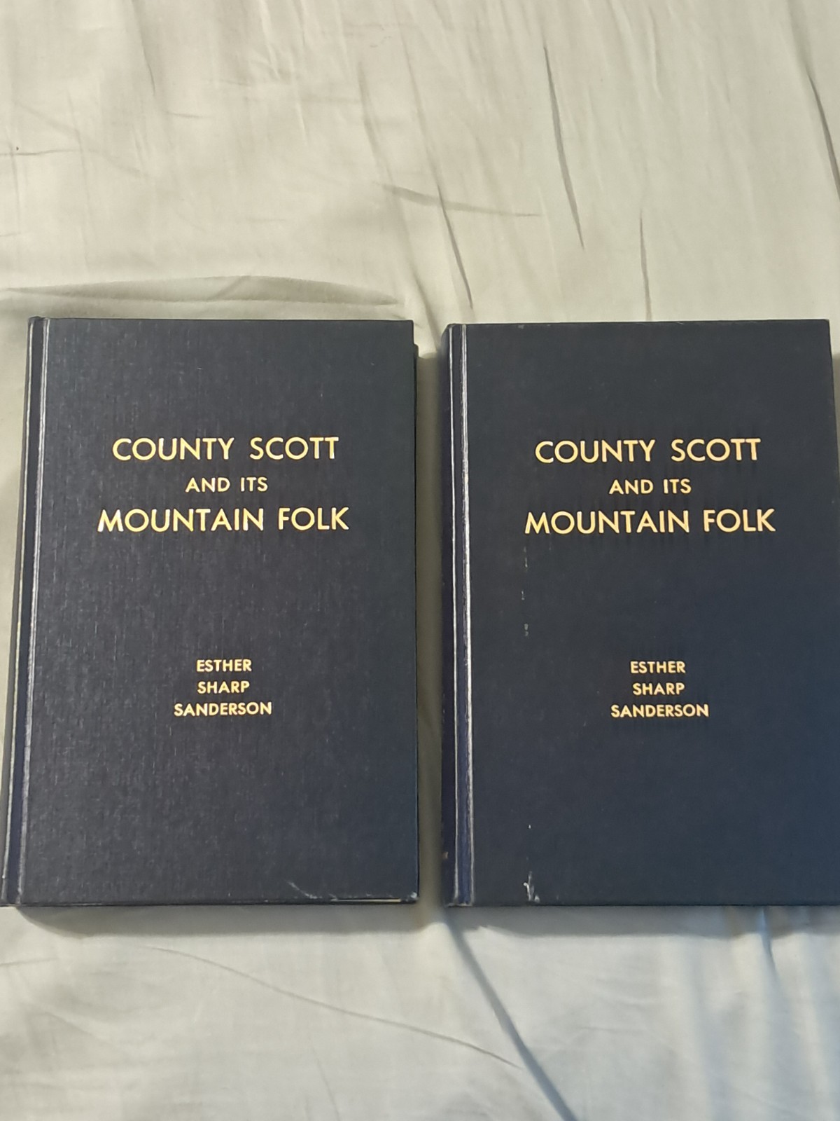County Scott And Its Mountain Folk Esther Sharp Sanderson HC Tennessee History