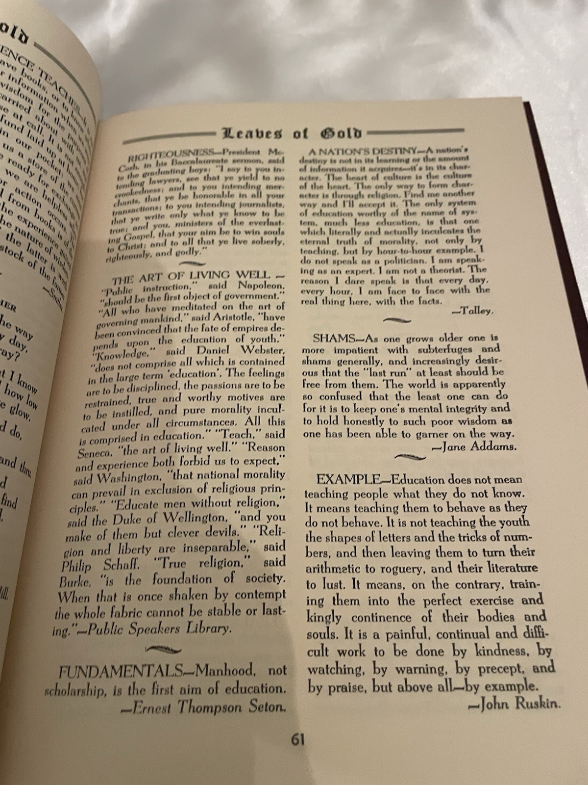 VTG Leaves Of Gold Hard Copy Book Revised Edition COSLETT PUBLISHING COMPANY